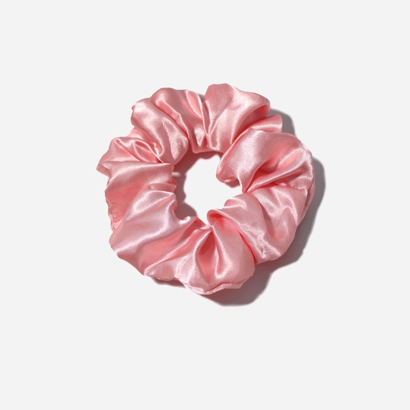 Picture of European and American Cross-Border Solid Color Large Intestine Hair Ring Foreign Trade Style Satin Head Flower Korean Style Headband Hair Accessories Head Rubber Band Wholesale