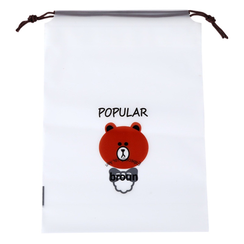 Bear Shoes Storage Bag Dust-proof Moisture-proof Drawstring Bags Student Dormitory Sub-pack Shoes Bag Travel Bag