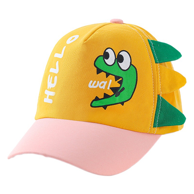 Picture of Children's hat new spring and summer baby sunscreen children's hat cute cartoon dinosaur cap