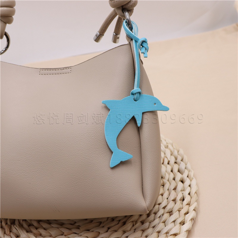 in stock Cute Dolphin Style Leather Bag Pendant Girl's Bag Handbag Bag Whale Pendant