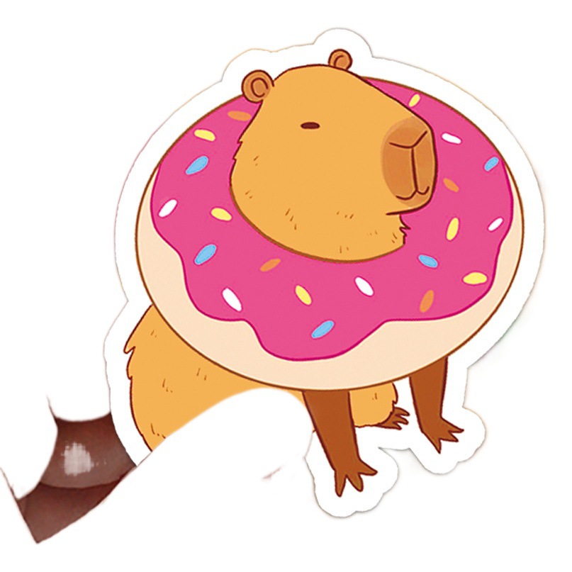 50 Capybara Graffiti Cross-border Cartoon Animal Kabi Bala Goka Hand Account DIY Luggage Sticker Waterproof