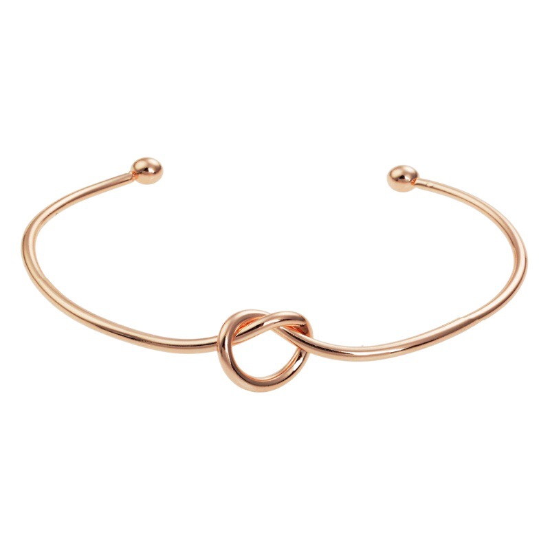 Factory explosions simple love knot bracelet European and American metal open bracelet DIY Joker bracelet wholesale women