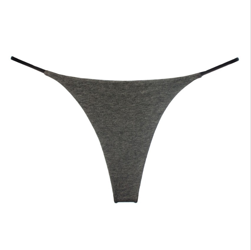 Picture of Jade Fragrant Pavilion New Version Double-Layer Thin Strap Thong Low Waist Low Waist Underwear Double-Layer Bikini Cotton Underwear for Women