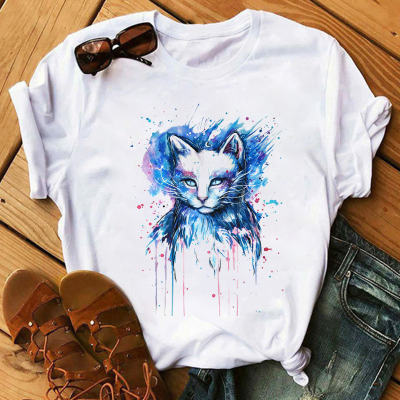 [Same day] cross-border supply of T-shirt printed T-shirt women's short-sleeved women's clothing