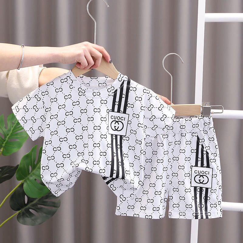 Picture of 2023 New Boys' Summer Suit Handsome Children's Fashionable Clothes Summer Short-sleeved Two-piece Fashionable
