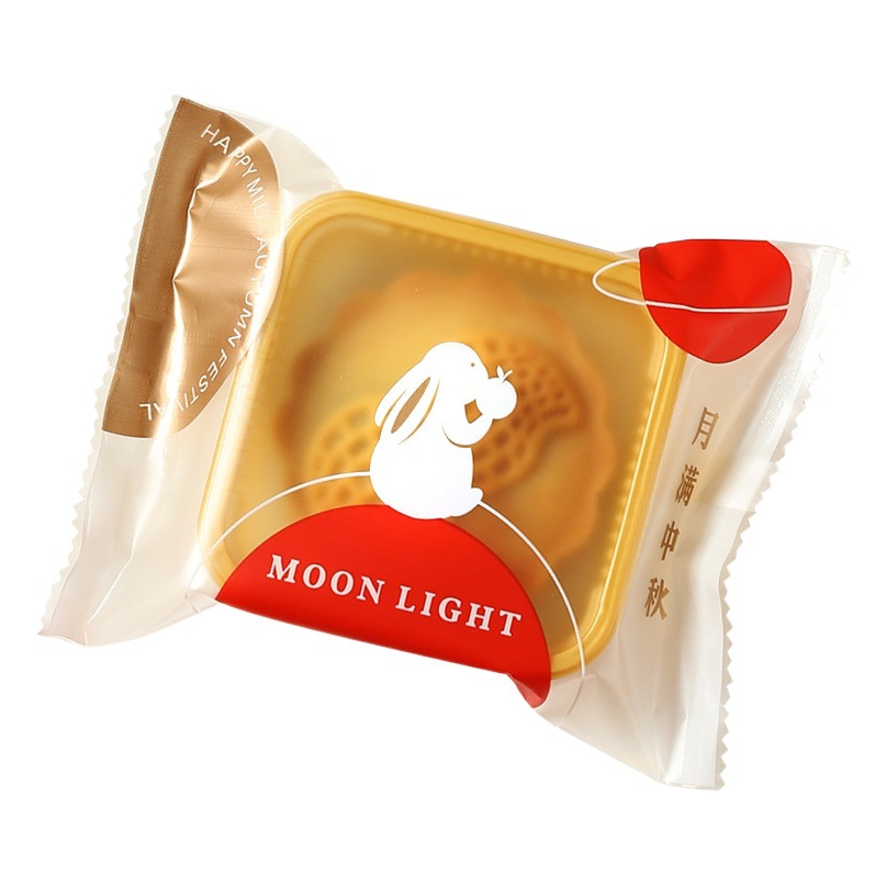 2025 New Mid-Autumn Mooncake Packaging Bags 50g 80g 100g Cantonese-Style Snow-Skin Egg Yolk Pastry Mooncake Sealing Bags