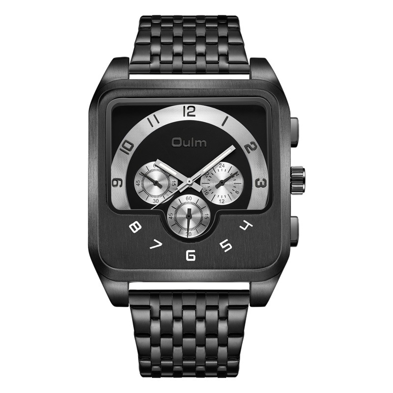 2024 New European Radium Oulm Men's Multifunctional Gold Black Watch High Quality Cross-Border E-Commerce Hot Selling Watch