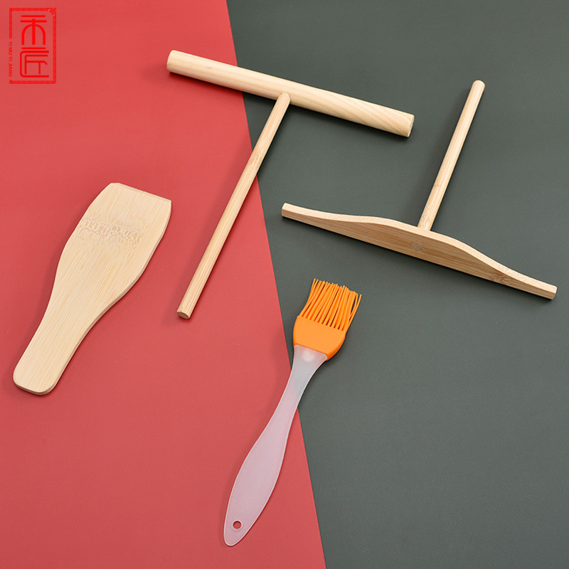 Picture of Source Manufacturer Kitchen Tool Set Household Stall Egg Cake Scraper Lettering Bamboo Dragonfly Pancake Fruit Rake
