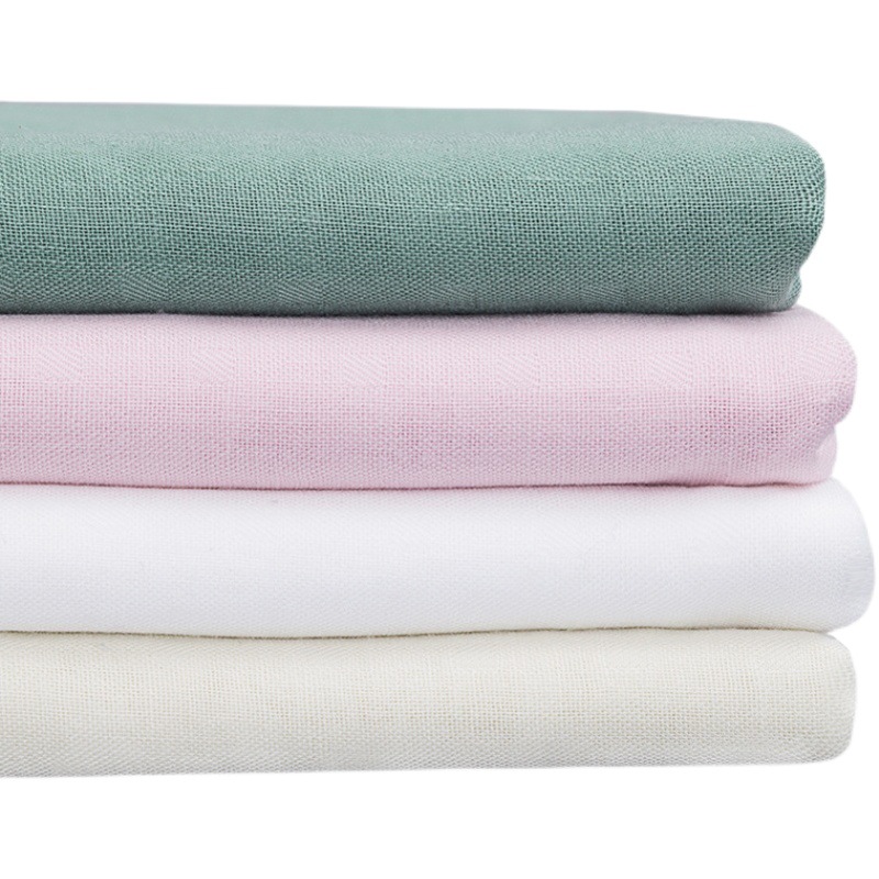 Bamboo Cotton Double-Layer Gauze 70 Bamboo 30 Cotton Plain Bamboo Cotton Wrap Bedding Wide Fabric