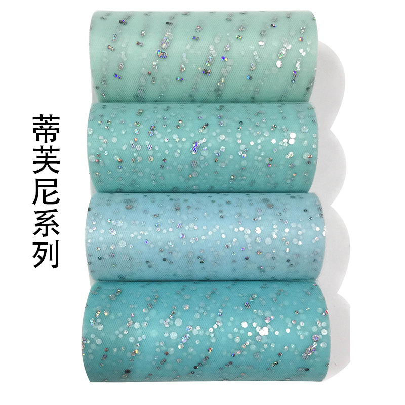 Picture of Laser Size Tulle Roll Tulle 15cm*25 Size Sequin Yarn American Mesh Roll