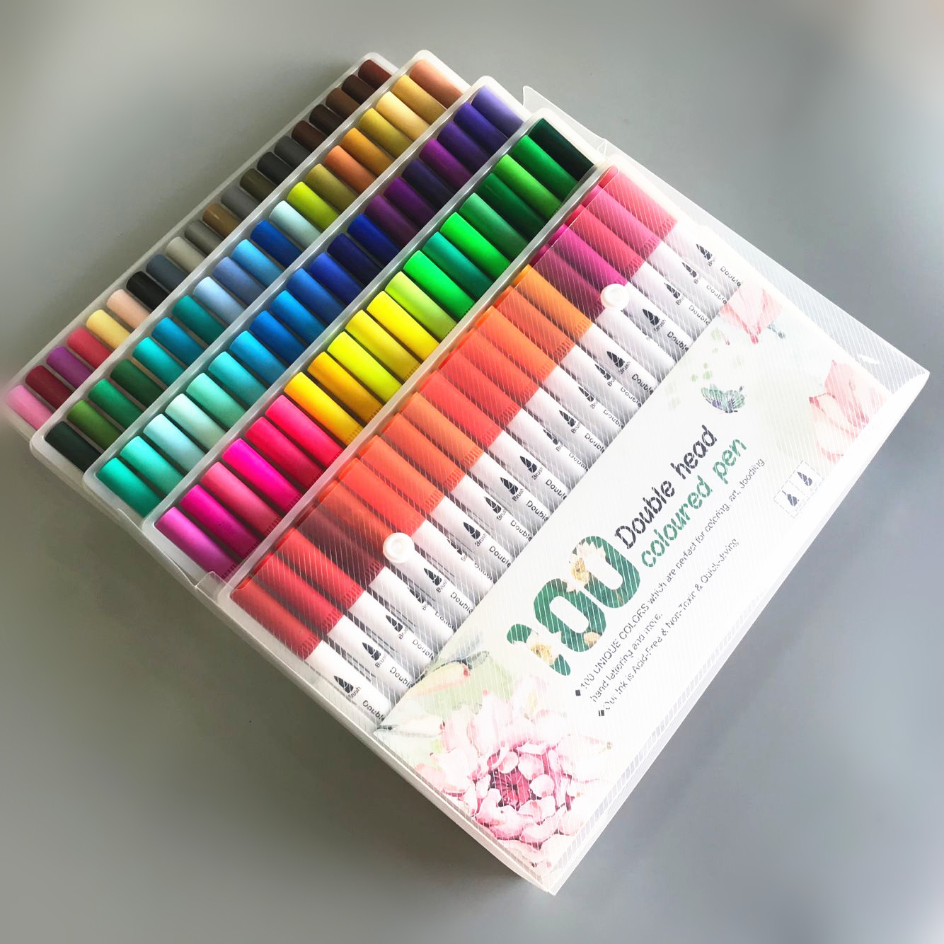 Picture of Amazon Double-Headed Hook Pen Color Marker Pen Soft-Head Watercolor Pen Art Supplies Children's Gift Painting Set