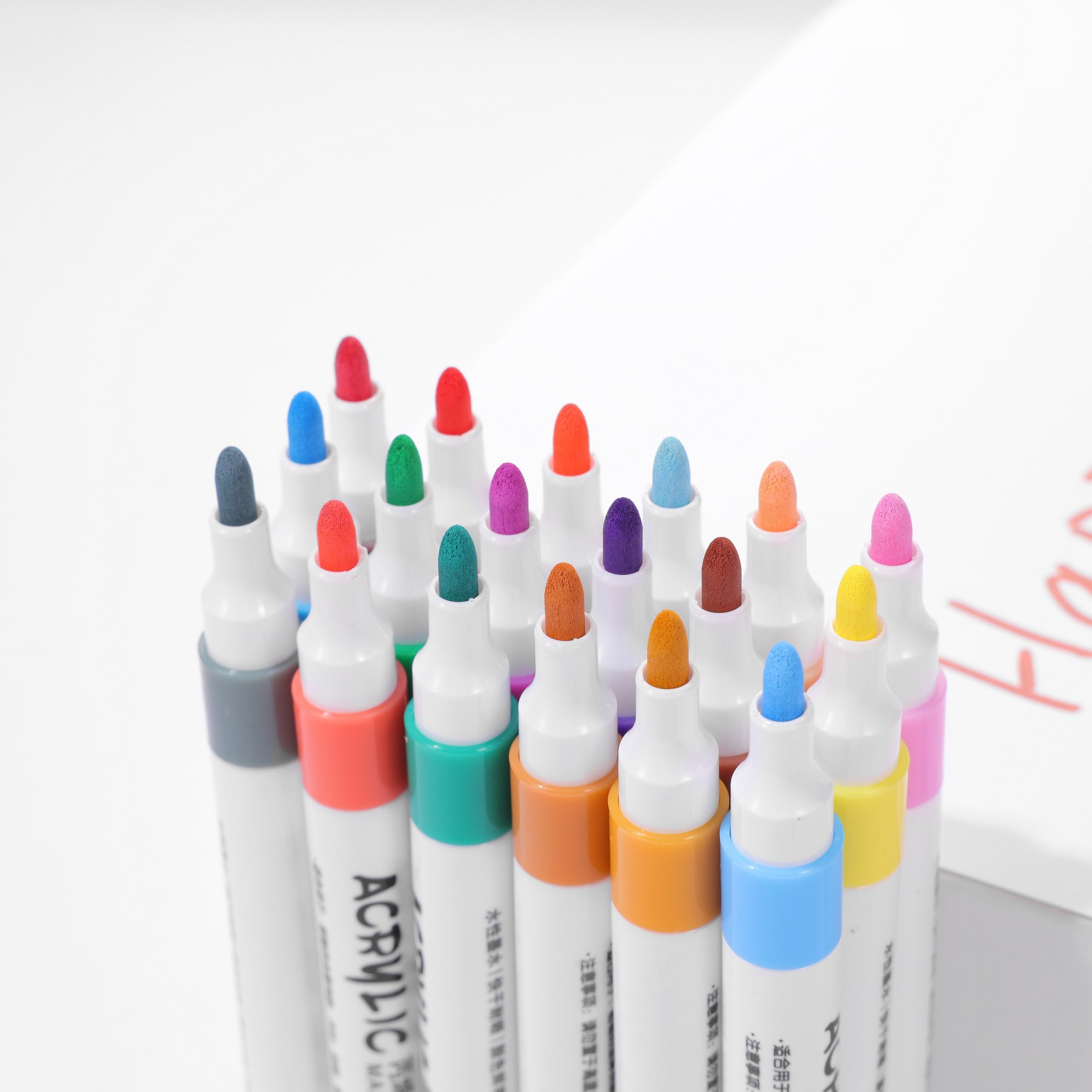 Picture of Boxed Kindergarten Primary School Students' Art Special Opaque Paper 12/24/36/48/60/80 Color Acrylic Marker Pen