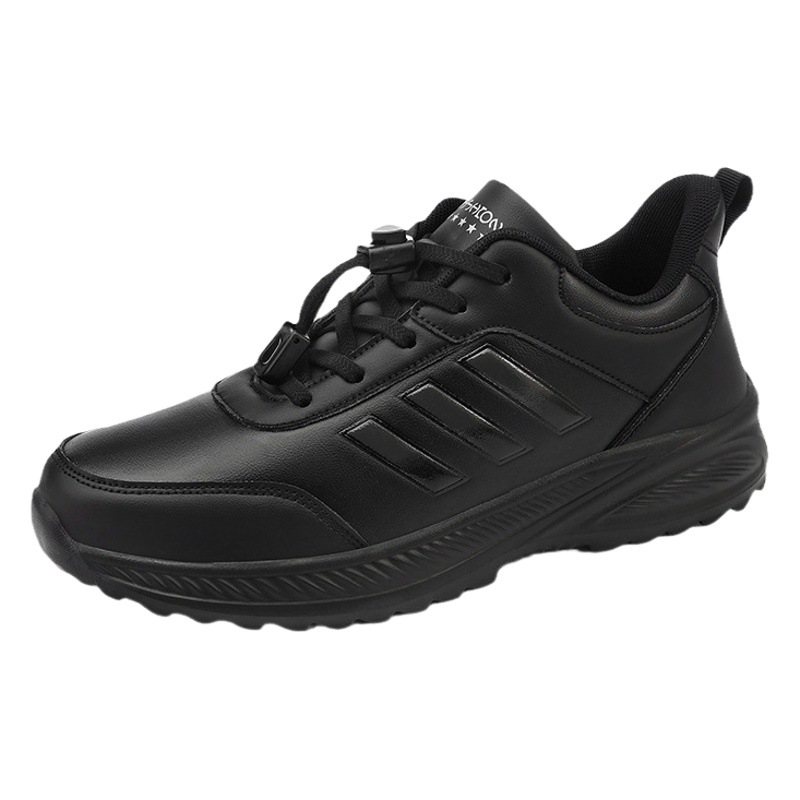 Spring Shoes for the Elderly, Men's Walking Shoes, Waterproof Full Leather Shoes, Lightweight and Warm, Elderly Travel Shoes, Jinjiang Shoes