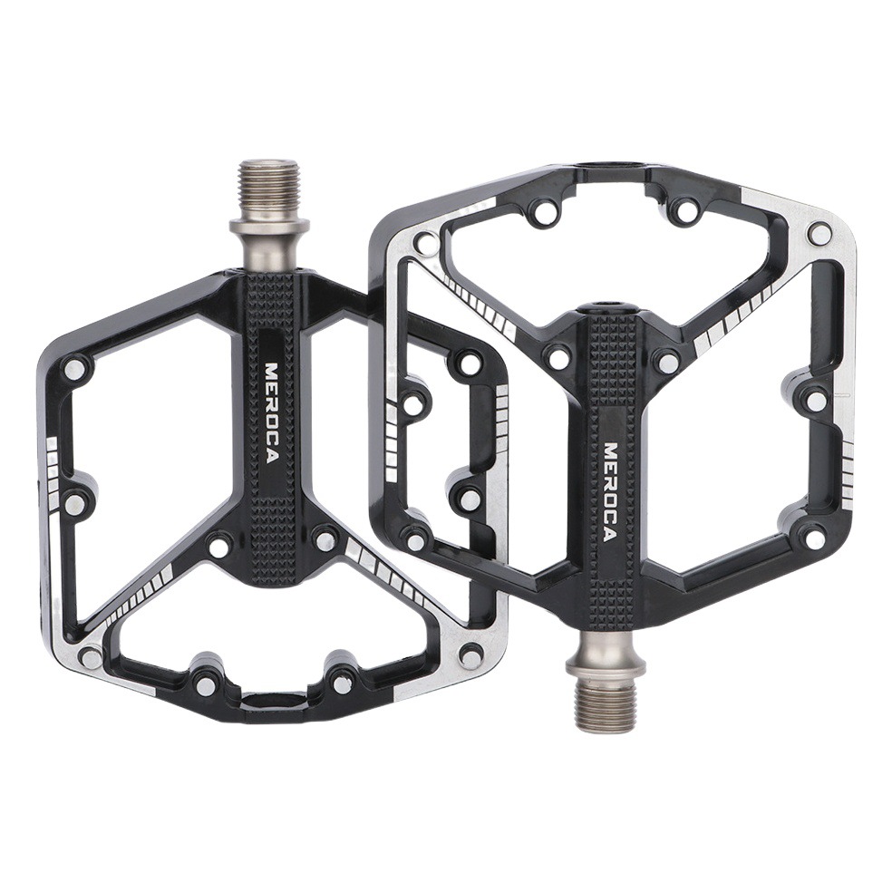 MEROCA Sanpeilin Bicycle Pedal Mountain Highway Aluminum Alloy Enlarge Anti-skid Pedal Cycling Pedal