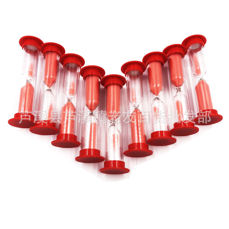 Picture of Wholesale 5 Color Plastic Hourglass Creative Mini 10 Minute Timer Children Gift Hourglass Factory Supply