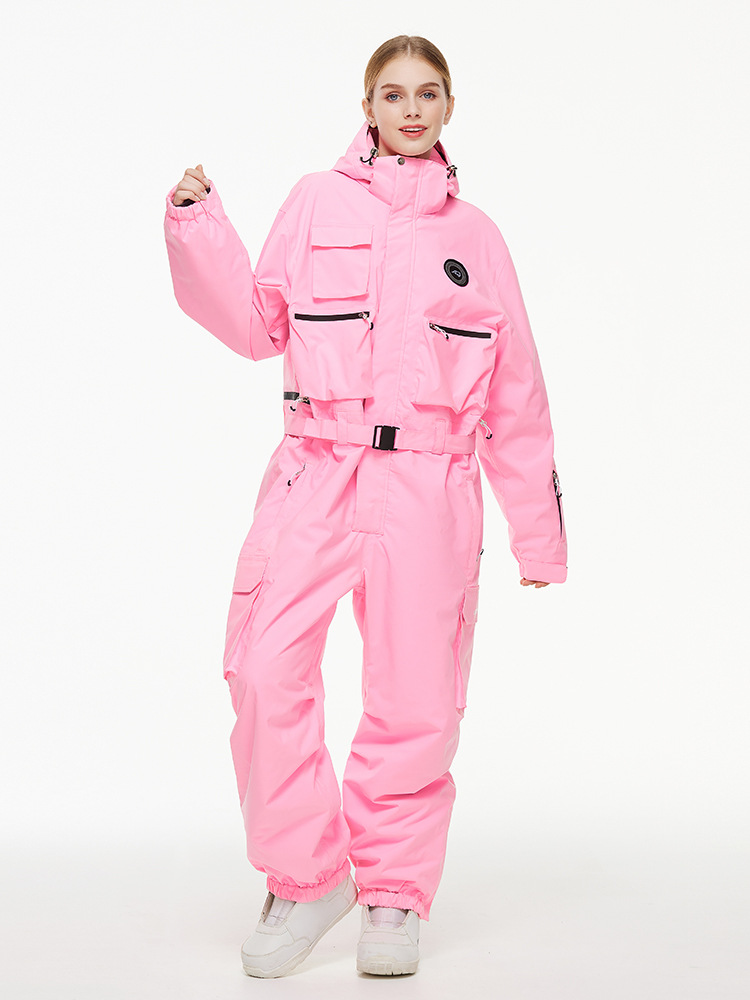 Picture of Men's and Women's Looser 24-25 Snow Season Waterproof Warm Snowboard American-style One-part Ski Suit