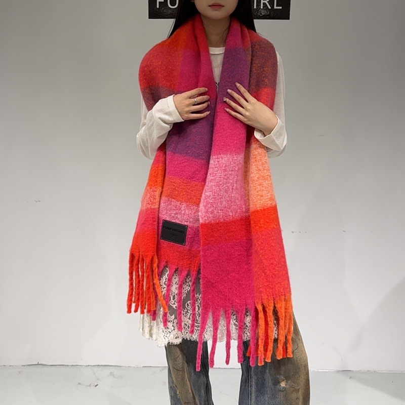 Korean Style Atmosphere Autumn and Winter Cashmere Soft Waxy Scarf Women's High-end Thickened Warm Fashion All-match Scarf Shawl