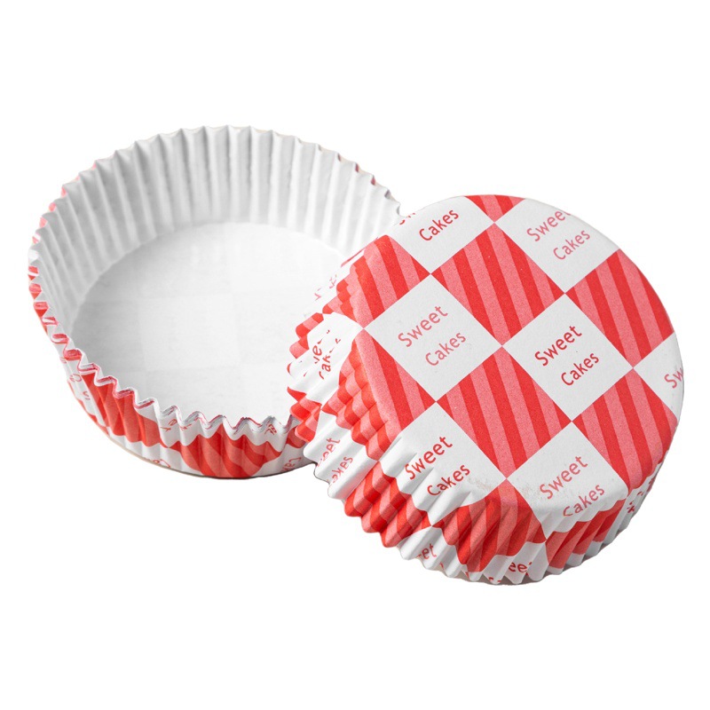 Bread paper holder high temperature resistant baking round boat non-stick cake muffin cup hot dog coated paper cup thickened bottom Holder