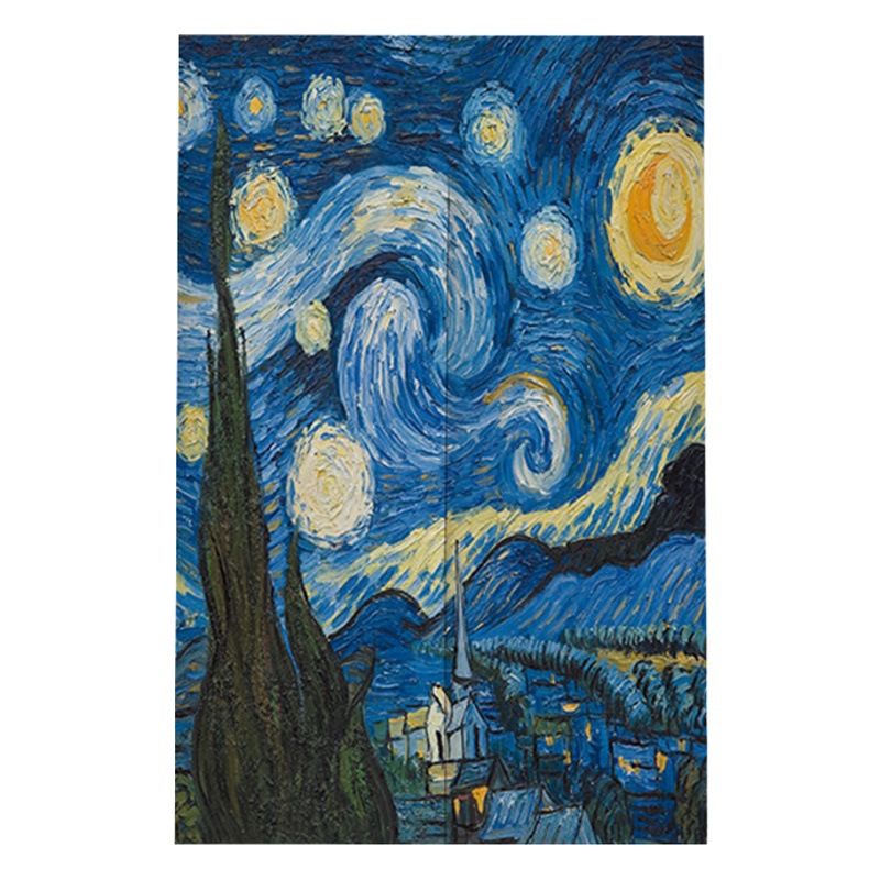 Amazon Door Curtain Abstract Oil Painting Print Decorative Door Curtain Living Room Bedroom Blocking Curtain Kitchen Bathroom Partition Curtain