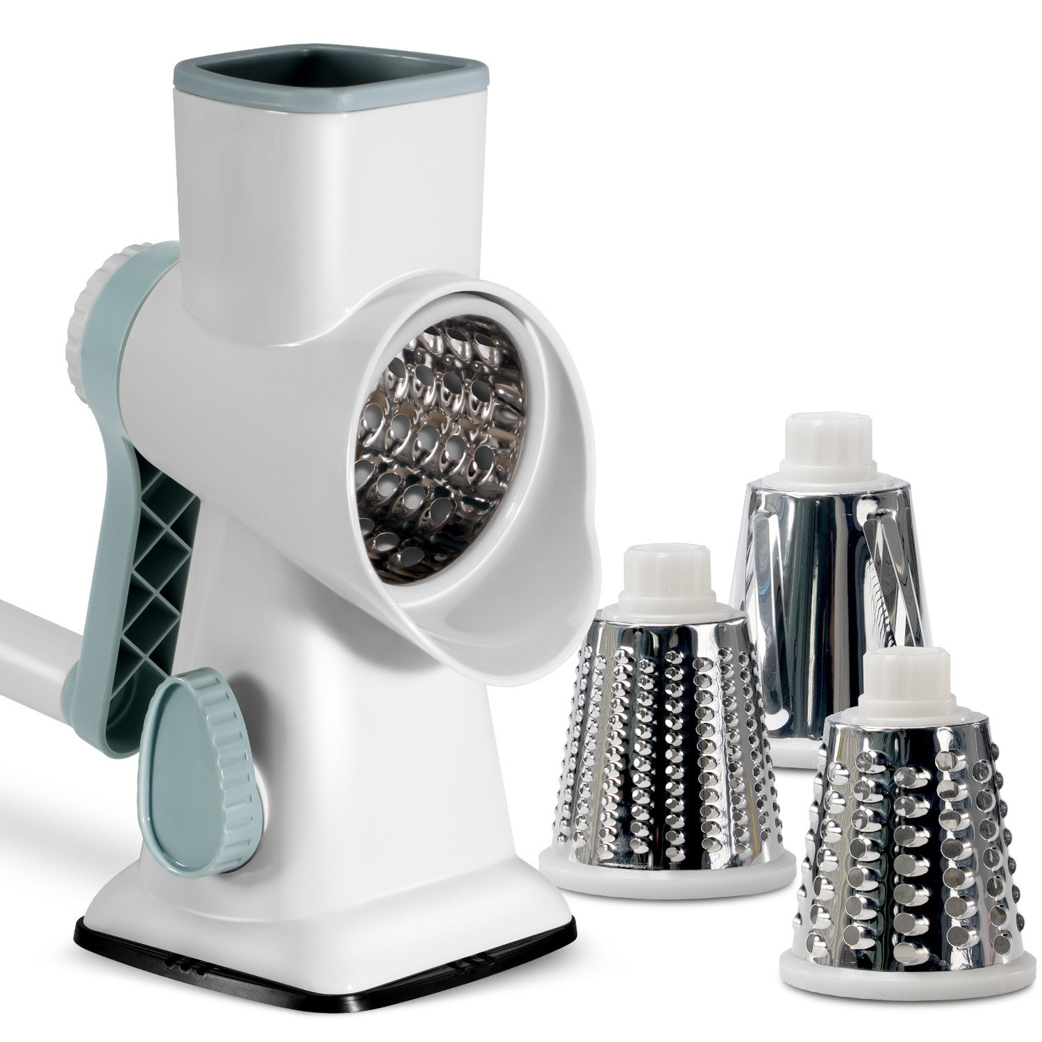 Picture of Keok Multifunctional Hand-Cranked Vegetable Cutter, Cheese Shredder, Slicer, Hand-Cranked Vegetable Cutter, Vegetable Cutting Tool