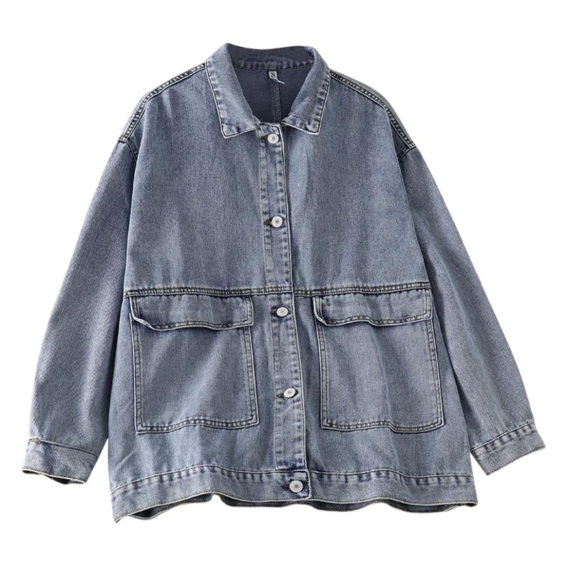 Denim Jacket Women's Spring and Autumn New Korean Style Loose Short Jacket Student All-match Small Thin Jacket Trendy Top