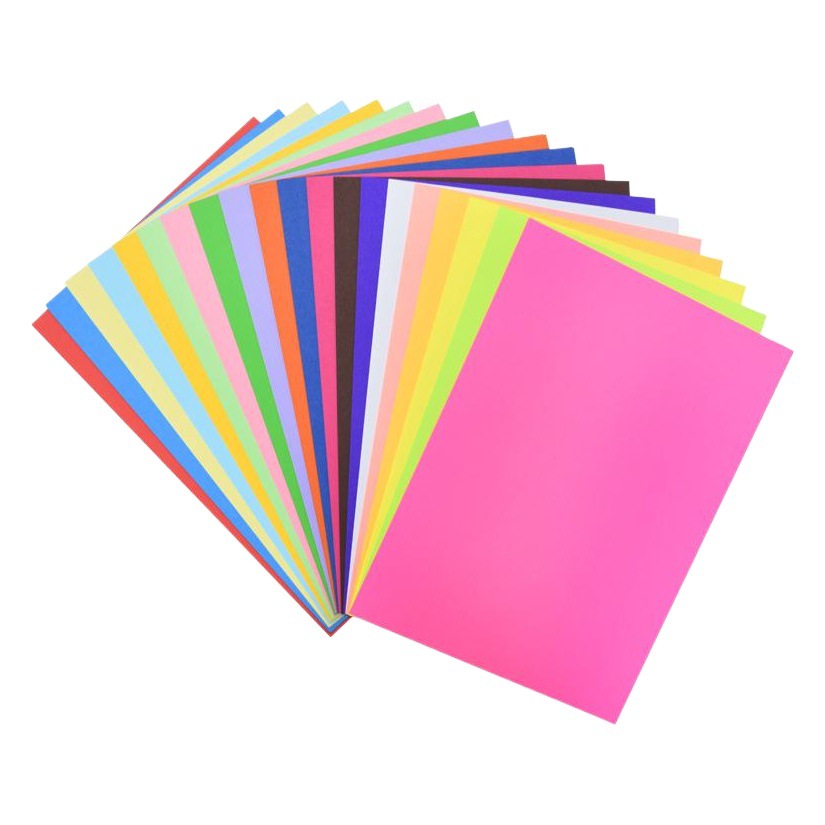 Wholesale color A4 copy paper a4 printing paper advertising paper 20 color 100 color paper children hand origami