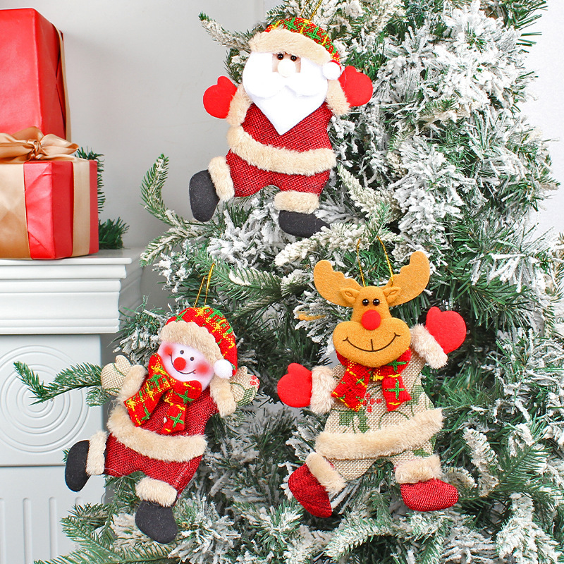 Zhong Ran Christmas Dancing Old Man Snowman Small Doll Hanging Holiday Christmas Tree Doll Decoration Pendant