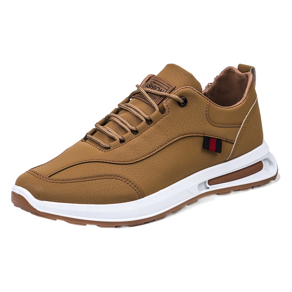 2025 New Leather Casual Sports Shoes Men's Shoes Korean Version Easiest for Match Dad Shoes Men's Shoes Running Shoes Student Shoes