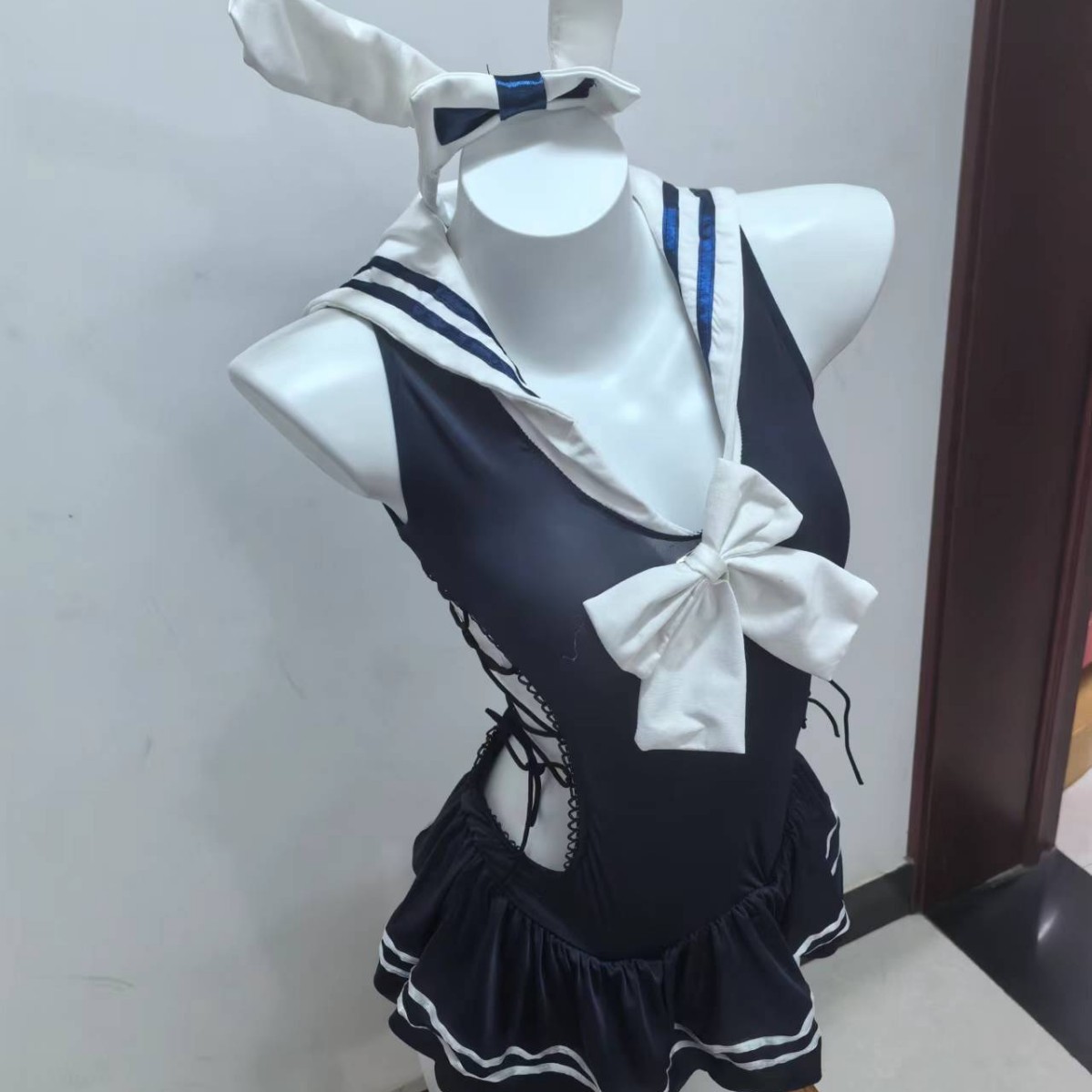 JK Campus Miss Rabbit Sexy Lingerie Sexy 2024 New No-off Bed Tease Men Dating Gown Wholesale