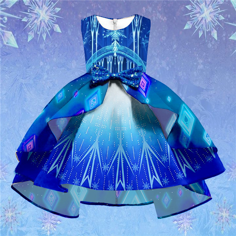 Picture of European and American New Elegant and Fashionable Female Princess Skirt European and American Style Girl's Fashionable Skirt with Puff Sleeves Lolita