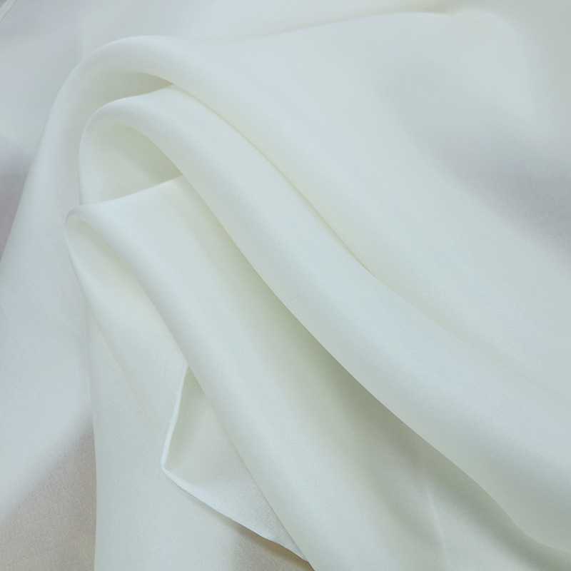 16mm Organza · White · 135cm Wide Free-Cut High-End Pure Silk Fabric