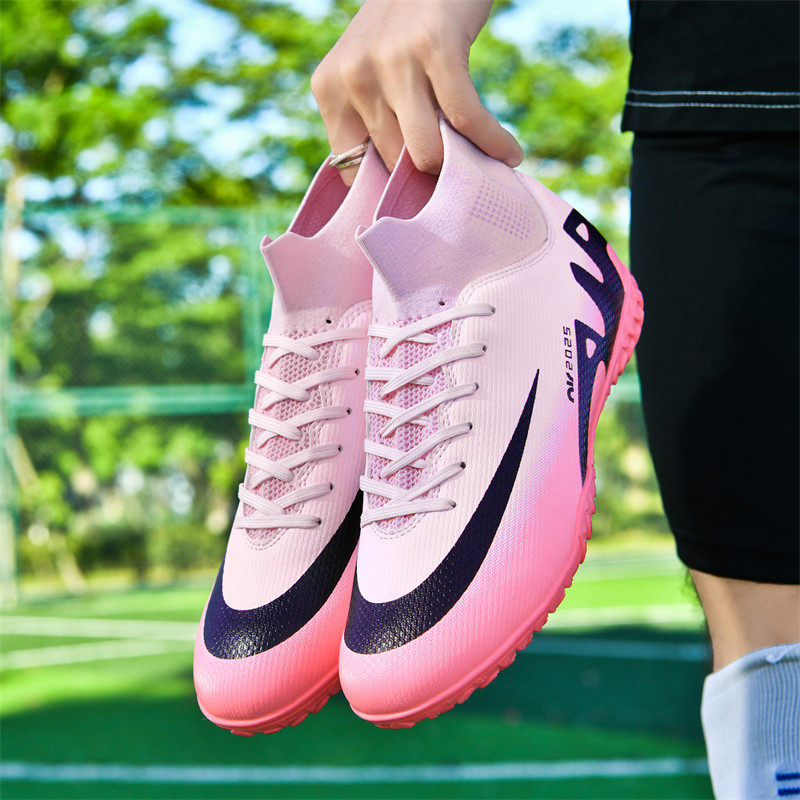 Cross-border high-top football shoes long and short nails Amazon Xiyin children's training factory wholesale student sports football shoes