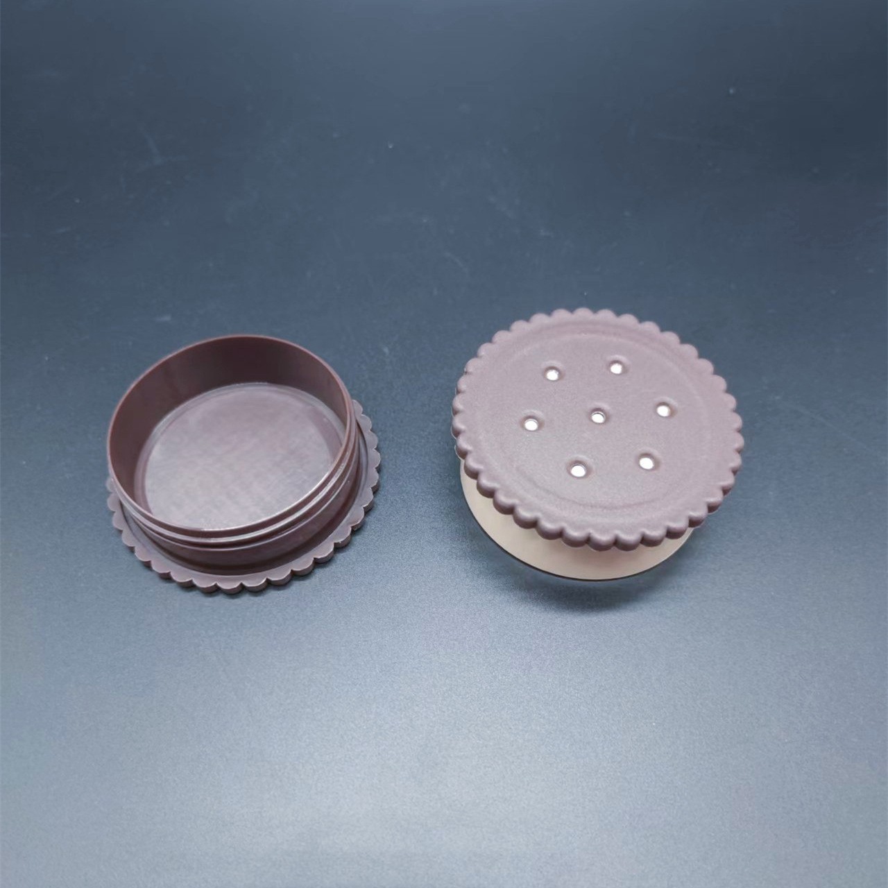 30ml factory wholesale PP biscuit nail remover box portable multi-color biscuit combination empty box jar box
