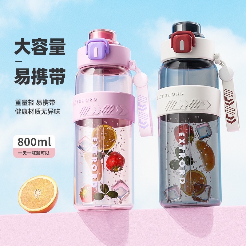 Picture of Sports Water Cup, New Summer Portable High-Temperature-Resistant Fitness Bottle, Outdoor Large-Capacity Water Cup for Male and Female Students