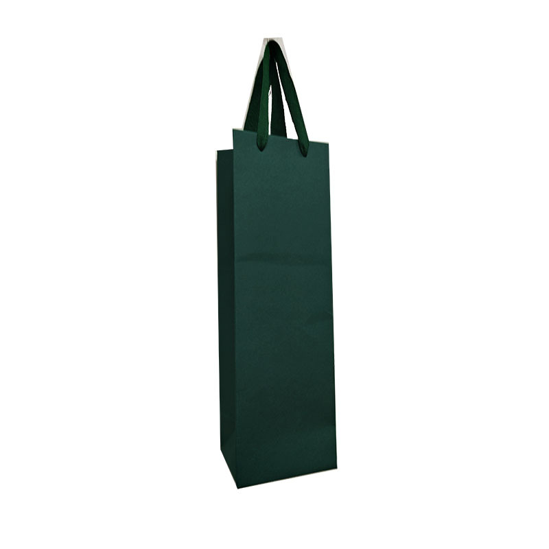 Picture of Black Wine Bag, Fashionable Single and Double Thickened Gift Tote Bag Packaging Bag, Souvenir Wine Bag Wholesale