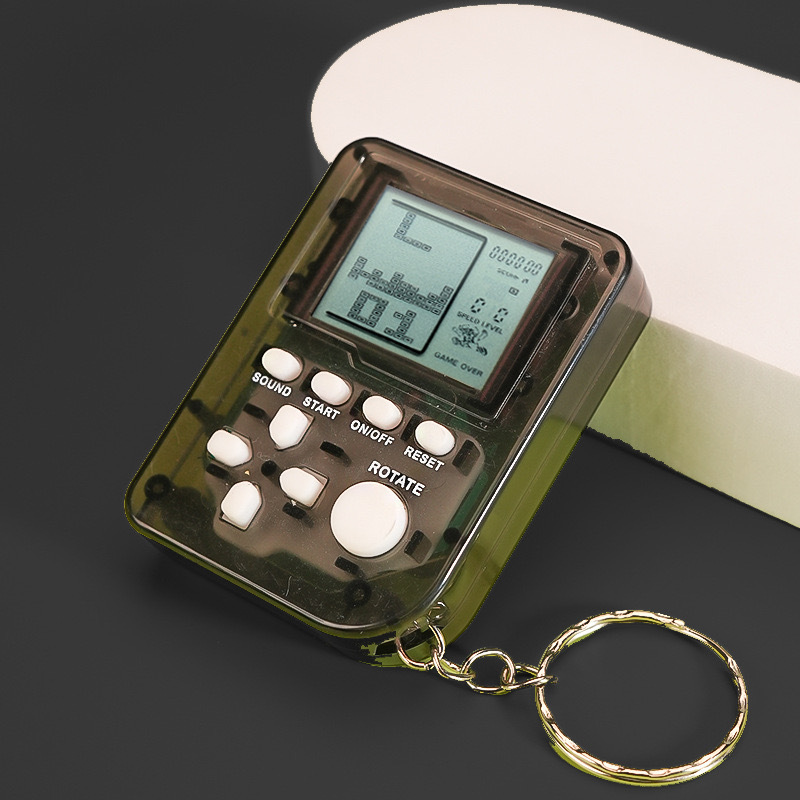 Picture of Handheld Mini Tetris Game Machine Large Screen Children's Nostalgic Educational Entry Toy Keychain Pendant