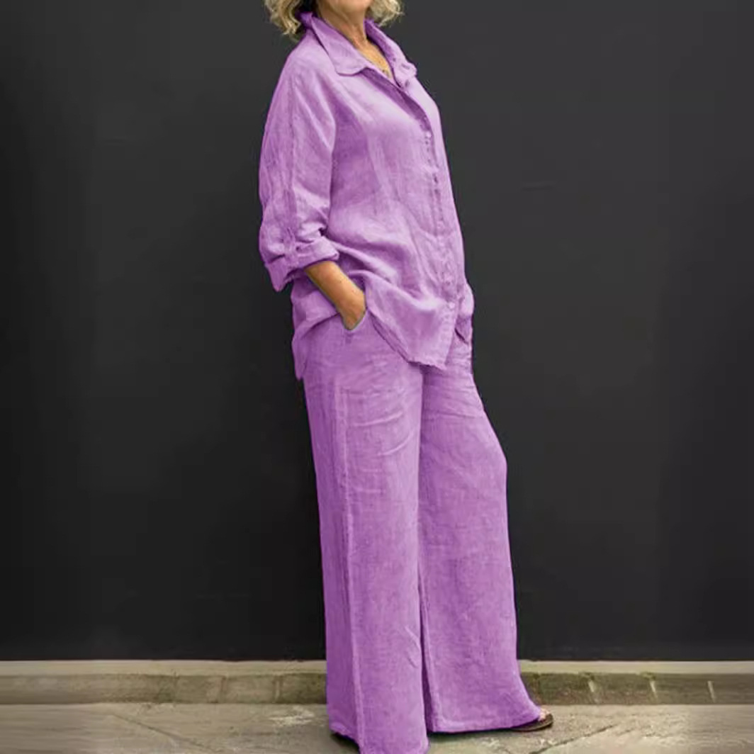 Picture of Foreign trade new ladies shirt suit 2024 leisure city suit independent station women's AliExpress Amazon