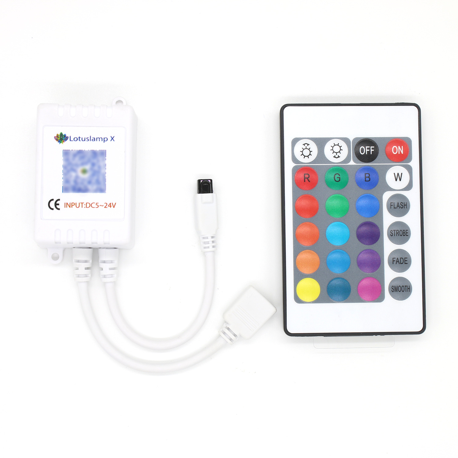 Picture of 24 key rgb controller led light with remote control rgb remote controller led light with infrared dimmer
