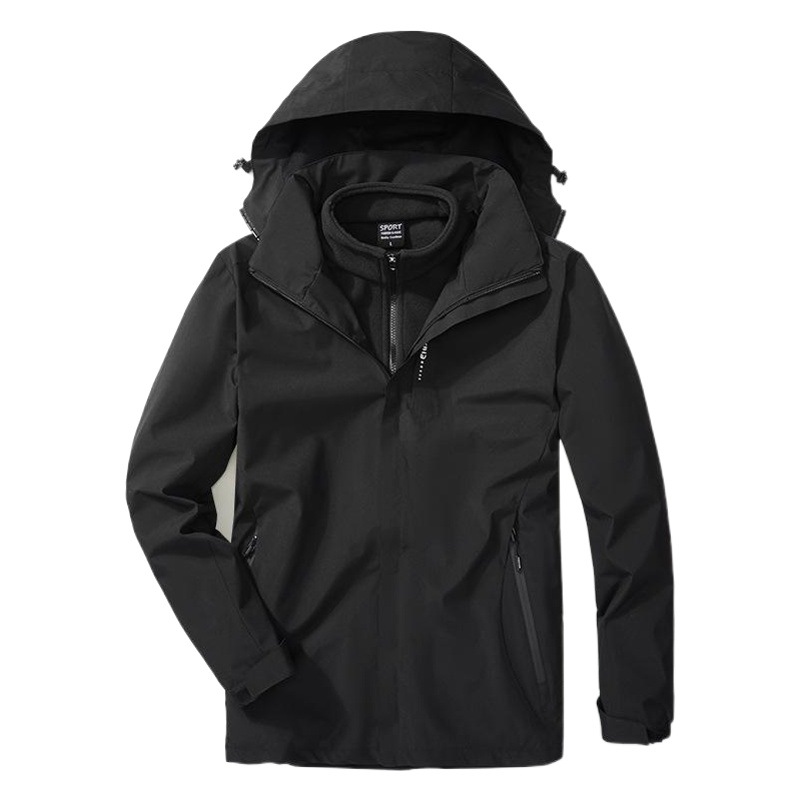 A Certain Tuo's Same Style Jacket for Men, Three-In-One Jacket for Women and Men, Polar Fleece Liner, Waterproof, Cold-Resistant and Warm Clothing, Customized