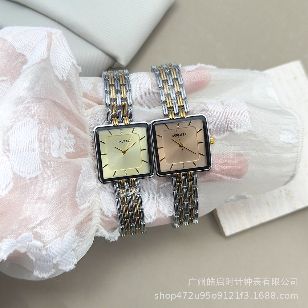 Sunlifex Export Factory Middle East Cross-Border Popular Retro Fashion Cross-Border Ultra-Thin Quartz Couple Quartz Watch