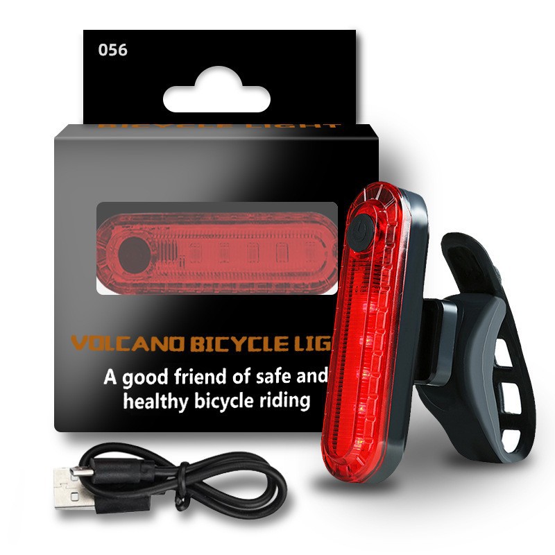 Mountain Bike Tail Light USB Charging Night Cycling Flash Light Night Cycling Light Saddle Light Cycling Equipment Strobe Light