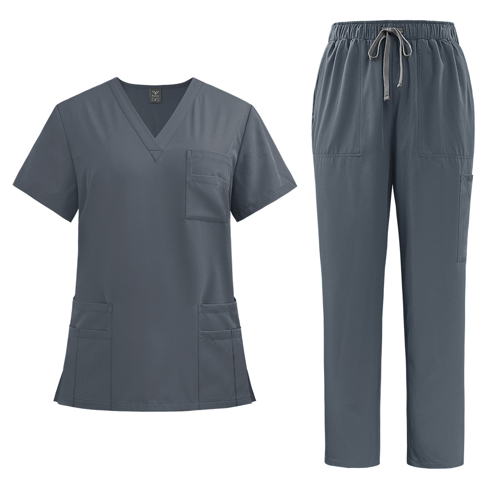 Picture of AliExpress Hot Selling Hand Washing Clothes Quick Drying Casual Comfortable Hospital Doctor Nurse Staff Work Clothes suit Men and Women