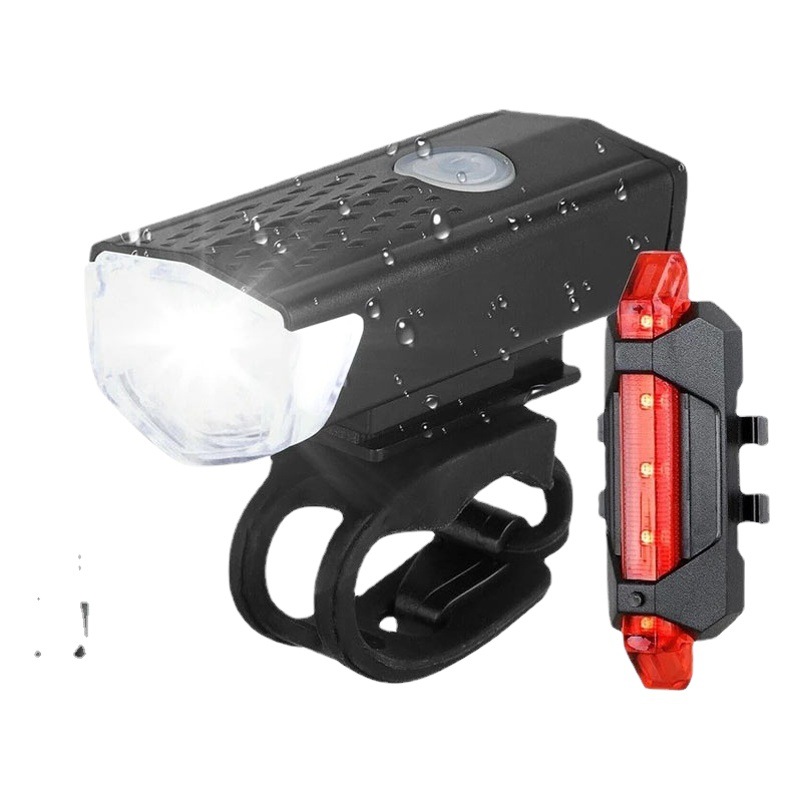 2255 bicycle headlight USB charging super bright lighting lamp mountain riding equipment suit bicycle warning headlight