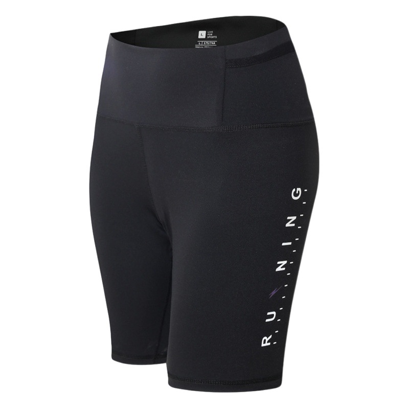 Women's Waist Pack Compression Five-point Support Pants Track and Field Running Marathon High Elastic Moisture Absorption Quick-drying Waterproof Pocket