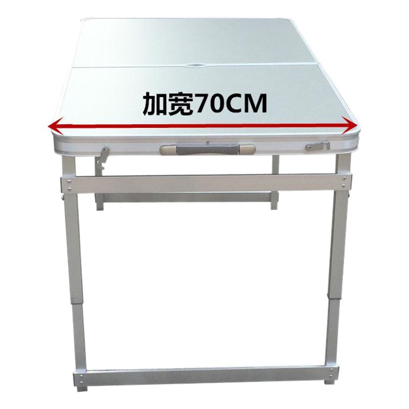 Folding Table and Chair Set Combination Aluminum Alloy Folding Table Camping Dining Table Portable Promotional Stall Table Outdoor