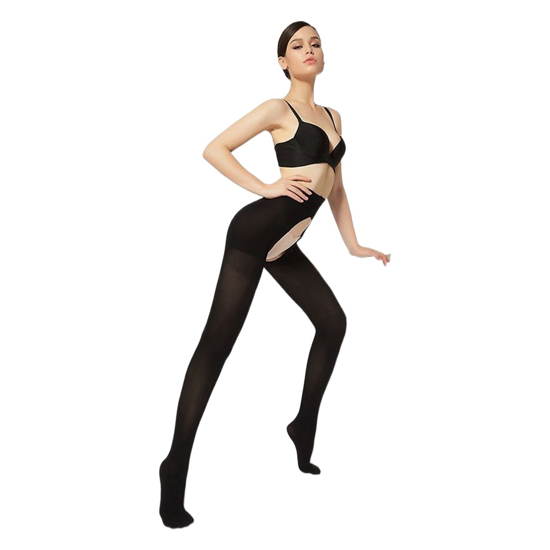 Spring and autumn free open stockings 100D velvet double-sided open pantyhose two-sided leggings wholesale women