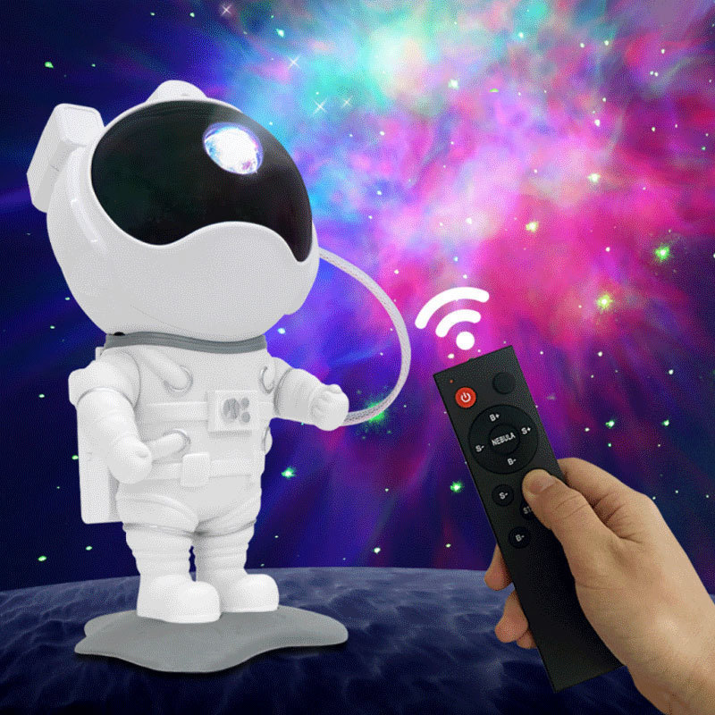 2024 cross-border new astronaut starry sky projection lamp USB starry sky atmosphere lamp astronaut ornaments starry sky lamp