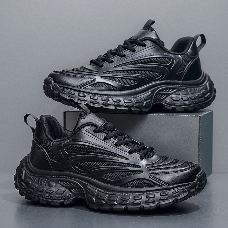 2025 New Cross-border plus size Thick Bottom sneaker Men's Fashion Trend Torre Shoes Breathable Four Seasons Men's Shoes