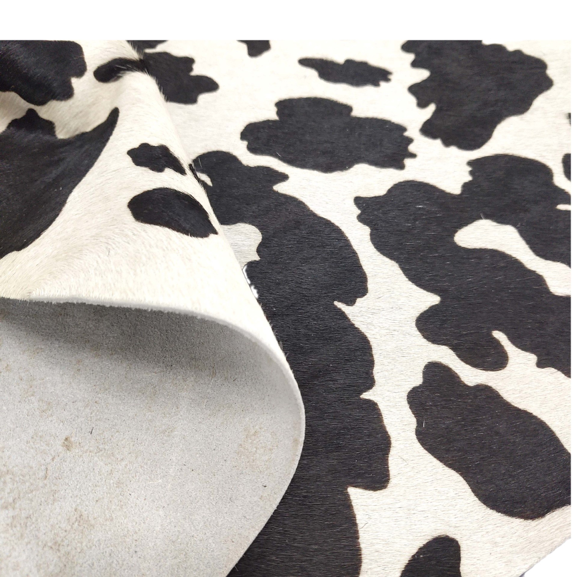 Milk cow print sofa blanket layer cowhide cowhide black and white spot