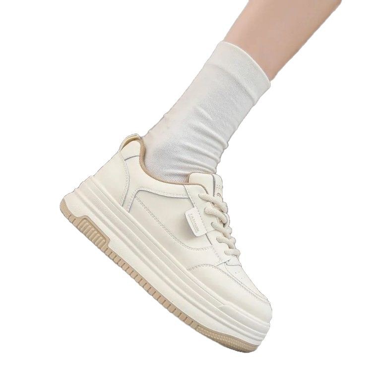 Picture of Explosions thick-soled small white shoes women's 2025 spring new all-match thick-soled heightened board shoes casual shoes muffin sneaker